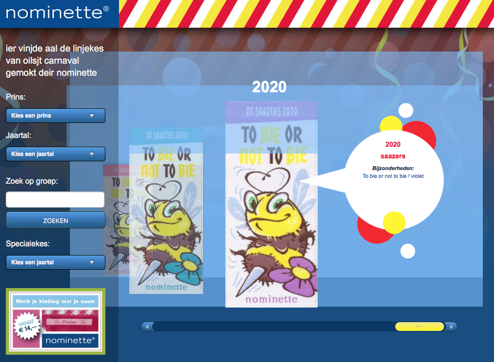 Carnavalsemblemen voor Carnaval 2020